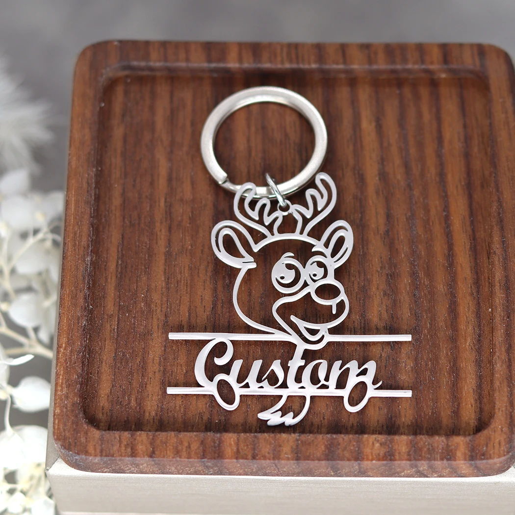 Брелок из нержавеющей стали по индивидуальному заказу очаровательный брелок с