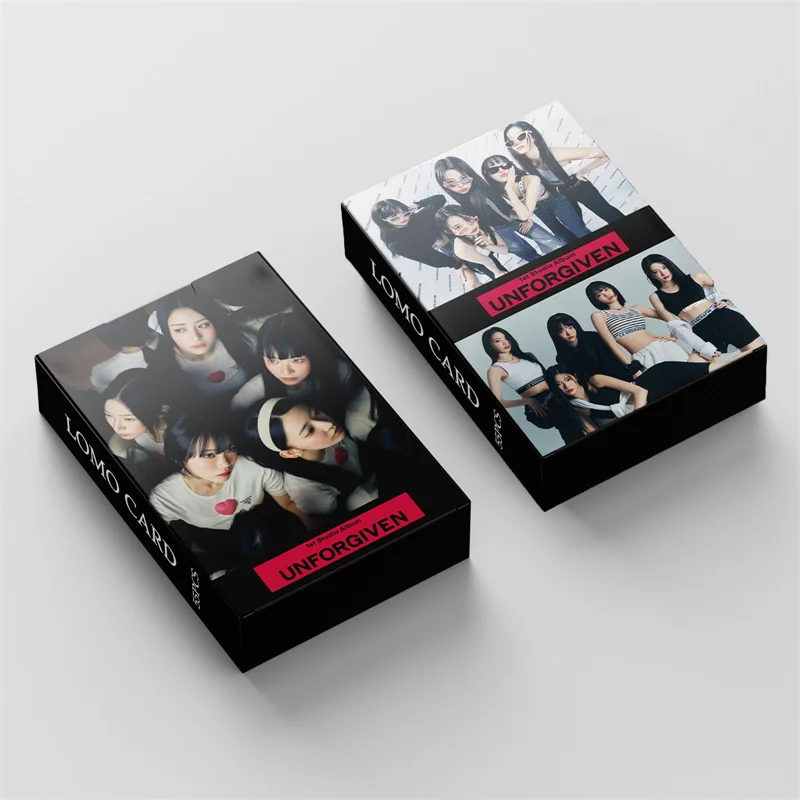 

55PCS/set LE SSERAFIM Kpop 2023 UNFORGIVEN Ablum FEARLESS Lomo Cards Girl Group Photocard Cute Print Card Poster Fans Gift