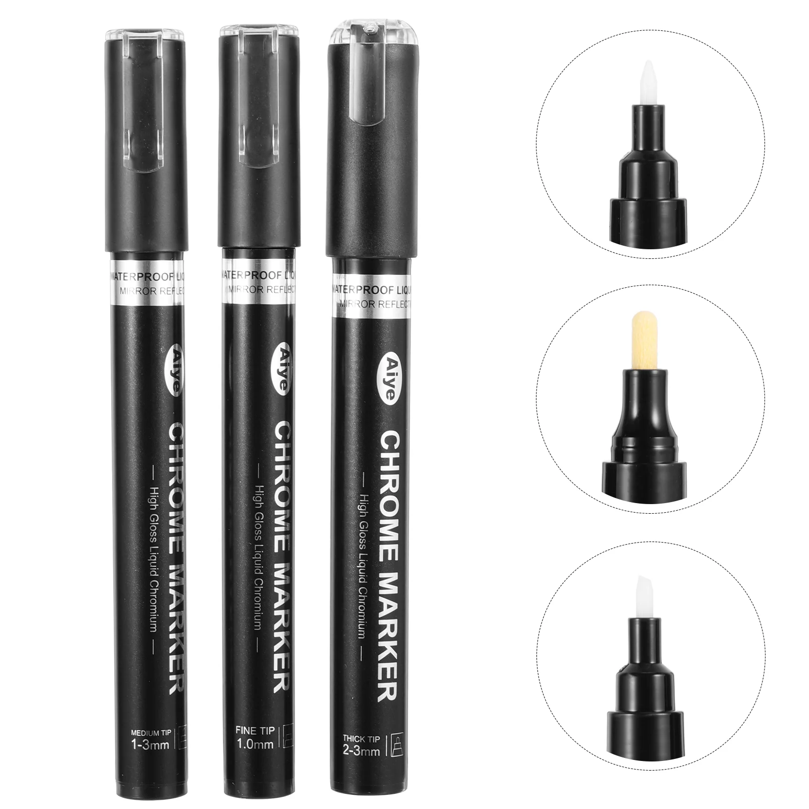 

Marker Pens Markersmetallic Reflective Pen Highlighter Set Drawing Metal Acrylic Painting Marking Mark Color Mirror Repair