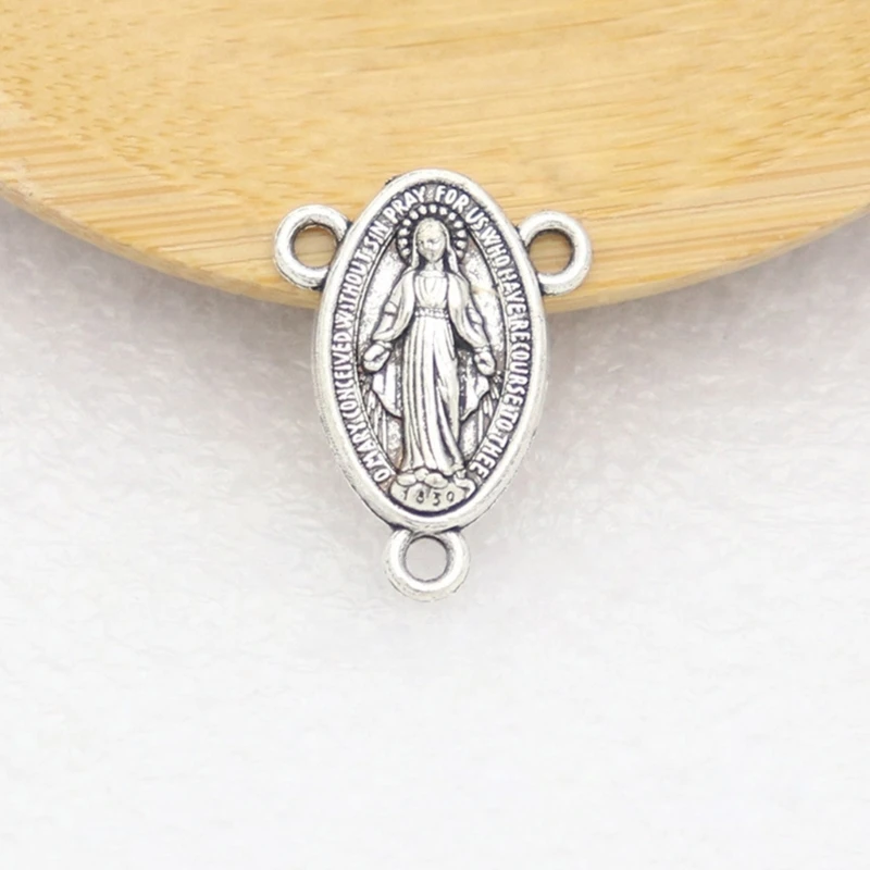 652F 10 шт. медаль Девы Марии кулон католические ювелирные изделия Очаровательная