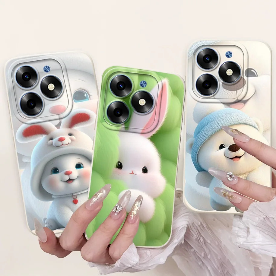 Shockproof Cover For Itel S23 Plus Case S681LN S23+ Funda Cute Rabbit Panda Protective Soft Bumper S 23 S665L Coque