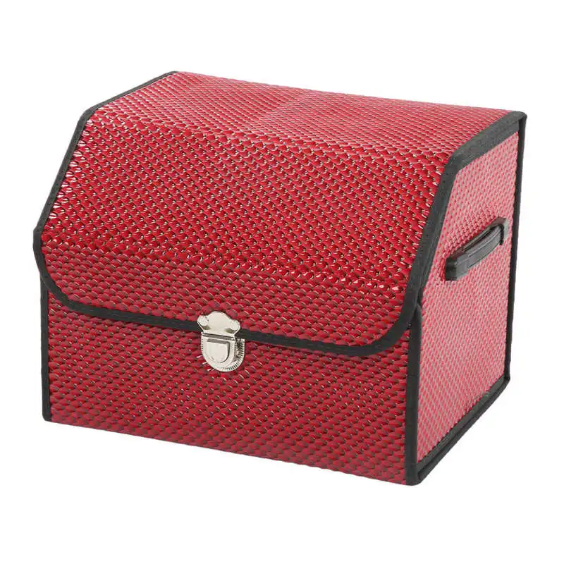 

Trunk Organizer Trunk Storage Box Universal PU Leather for Camping Shopping