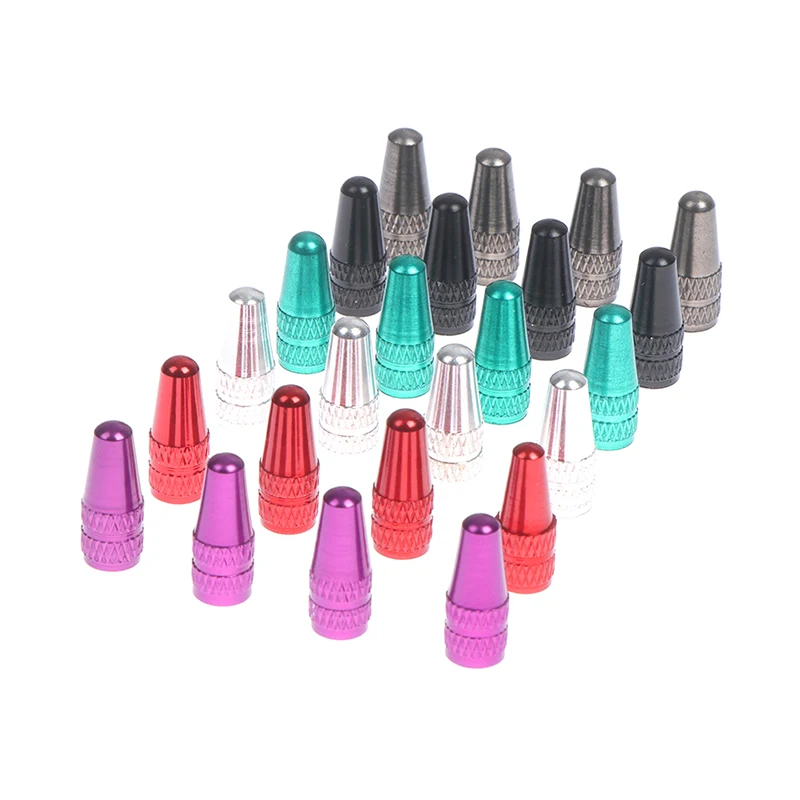 

4Pcs Suit Valve Cap Aluminium Alloy Valve For MTB Bicycles Road Bike Tire Bicycle Tubeless Cap Dust Cover