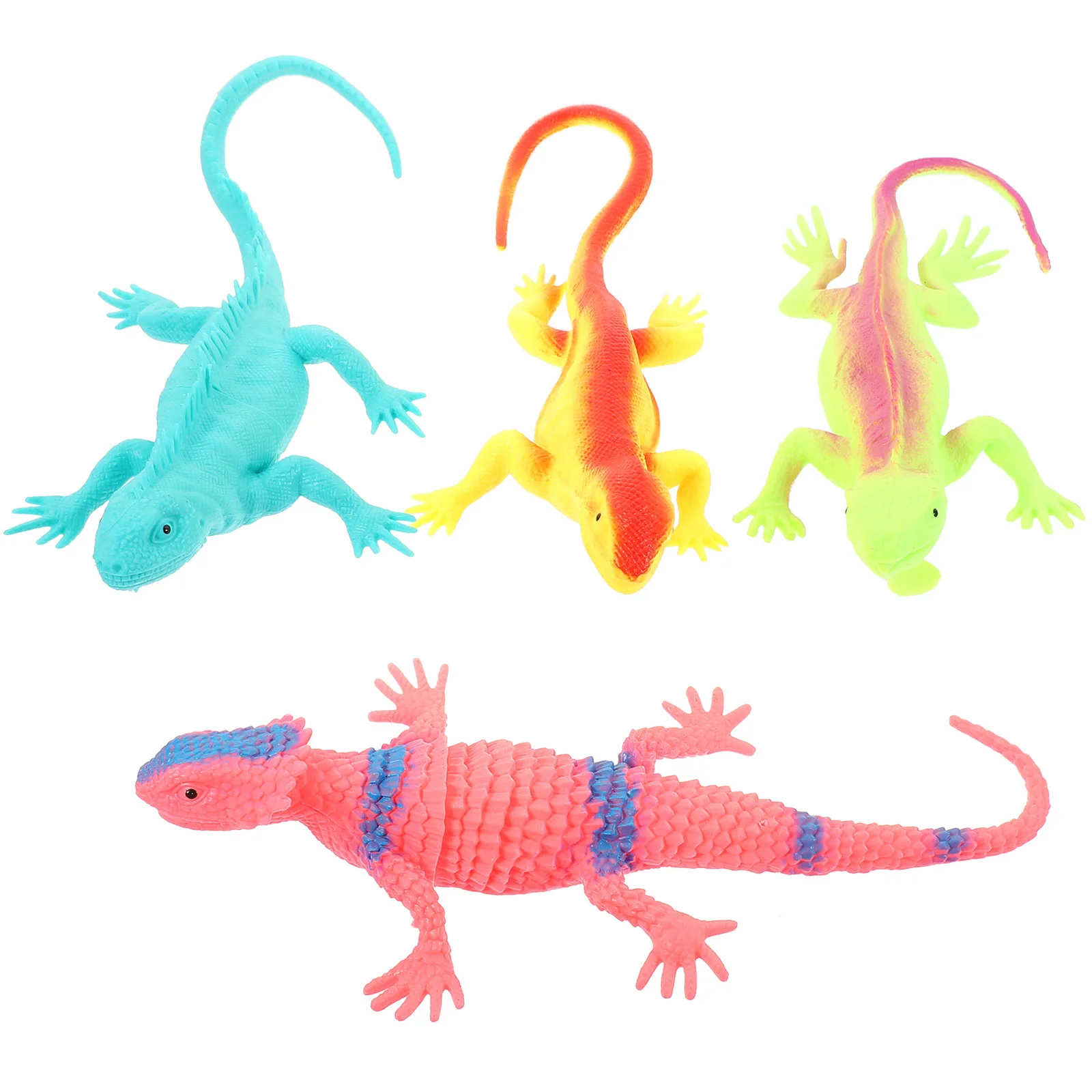 

4 шт., искусственная ящерица, 22 х10 см