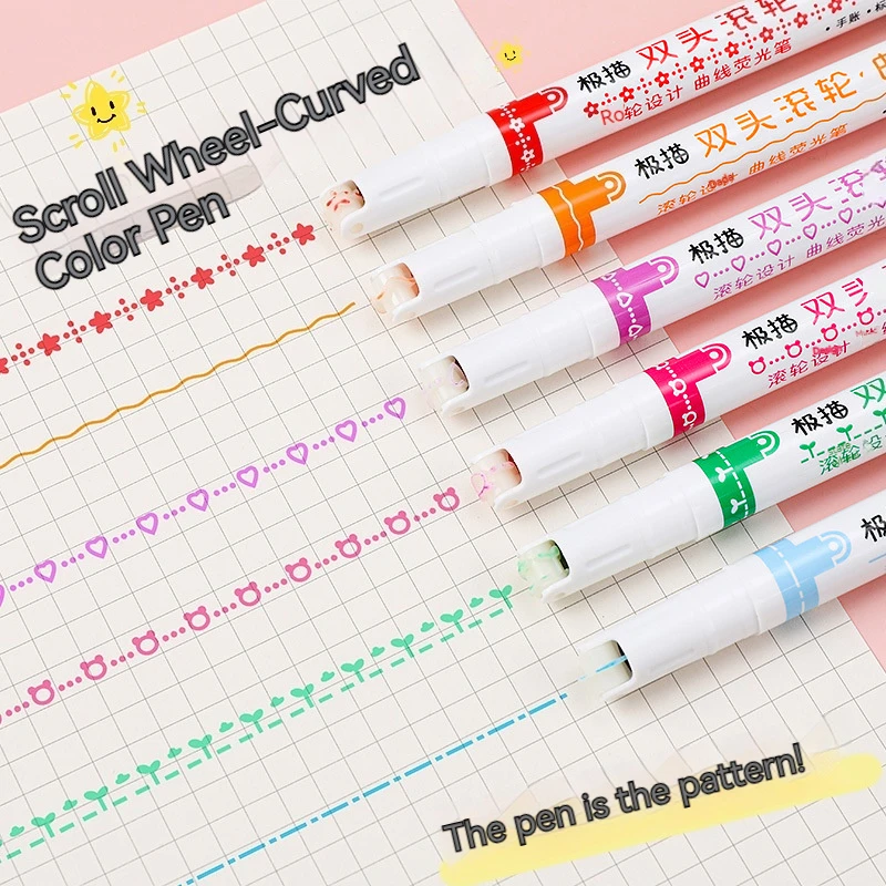 

6 шт., милые ручки-маркеры