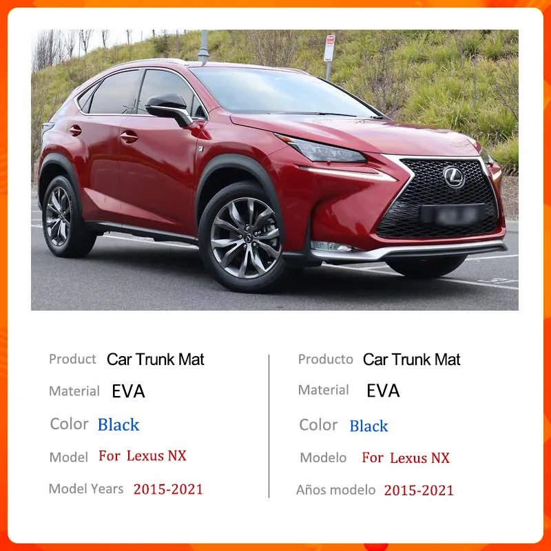 Авто коврик в багажник для Lexus NX 200 200t 300h 2021-2015 2017 2018 автомобильный задний грузовой