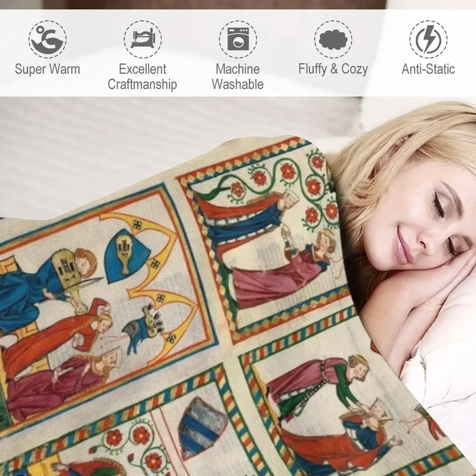 Одеяло Codex Manesse летние диваны одеяла для диванов фланелевые