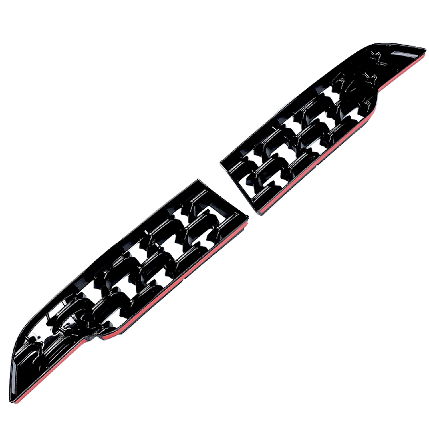 

Для Mazda CX-50 CX50 VA 2023 2024 глянцевая черная передняя нижняя решетка, накладка, внешние аксессуары автомобиля, 2 шт.