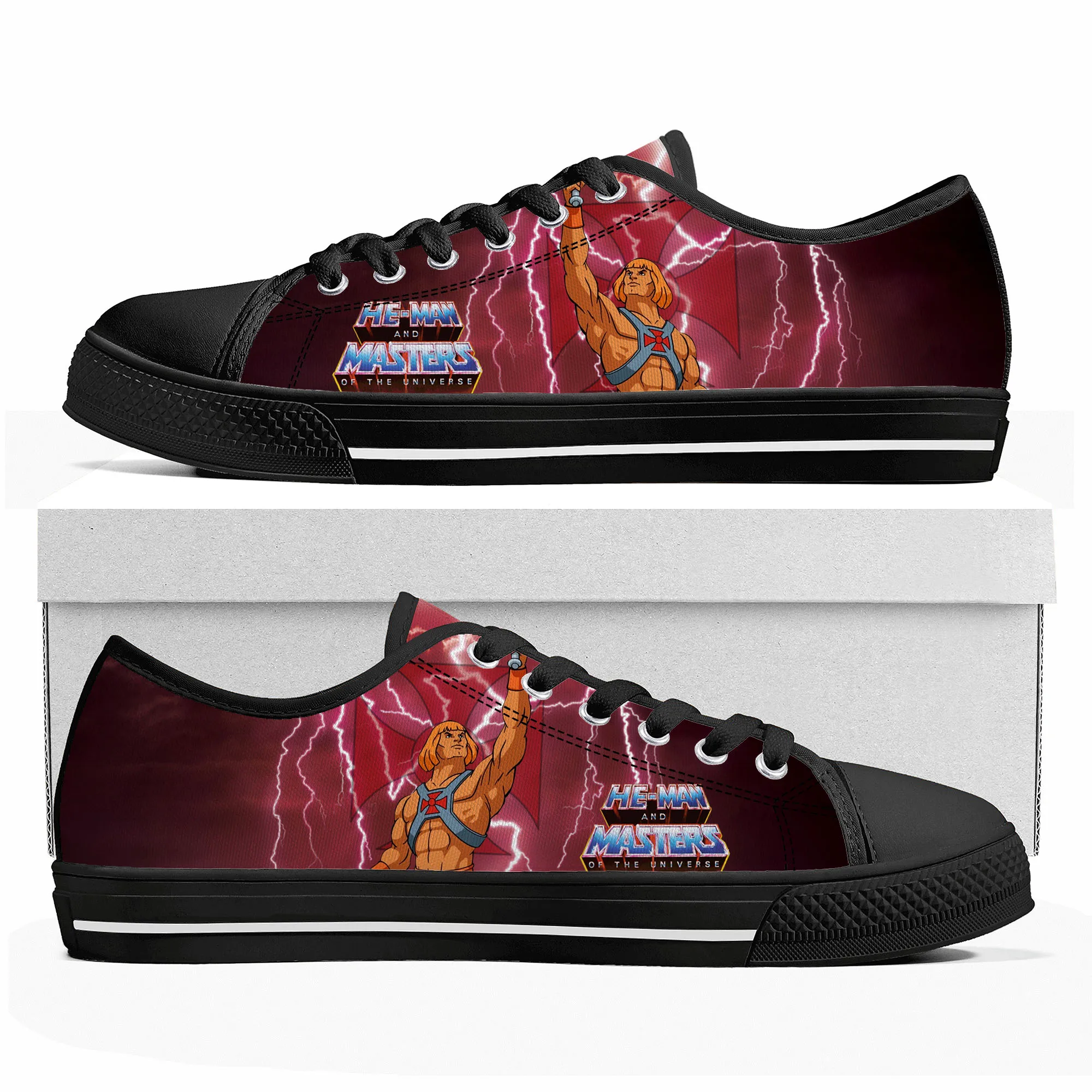 

He-Man Masters Of The Universe Low Top High Quality Sneakers Mens Womens Teenager Canvas Sneaker Casual Couple Shoes Custom Shoe