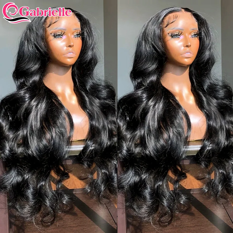 13x4 Lace Frontal Wig Body Wave Lace Front Human Hair Wigs for Women Pre-plucked Brazilian 4x4 Lace Closure Wig 30inch Gabrielle