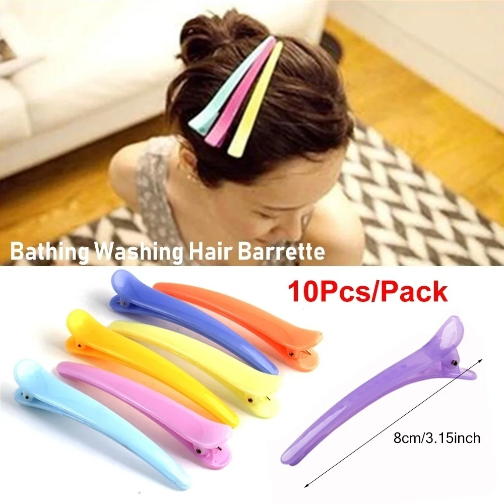 

Sdotter 10pcs Plastic Hairpin （Random Color）