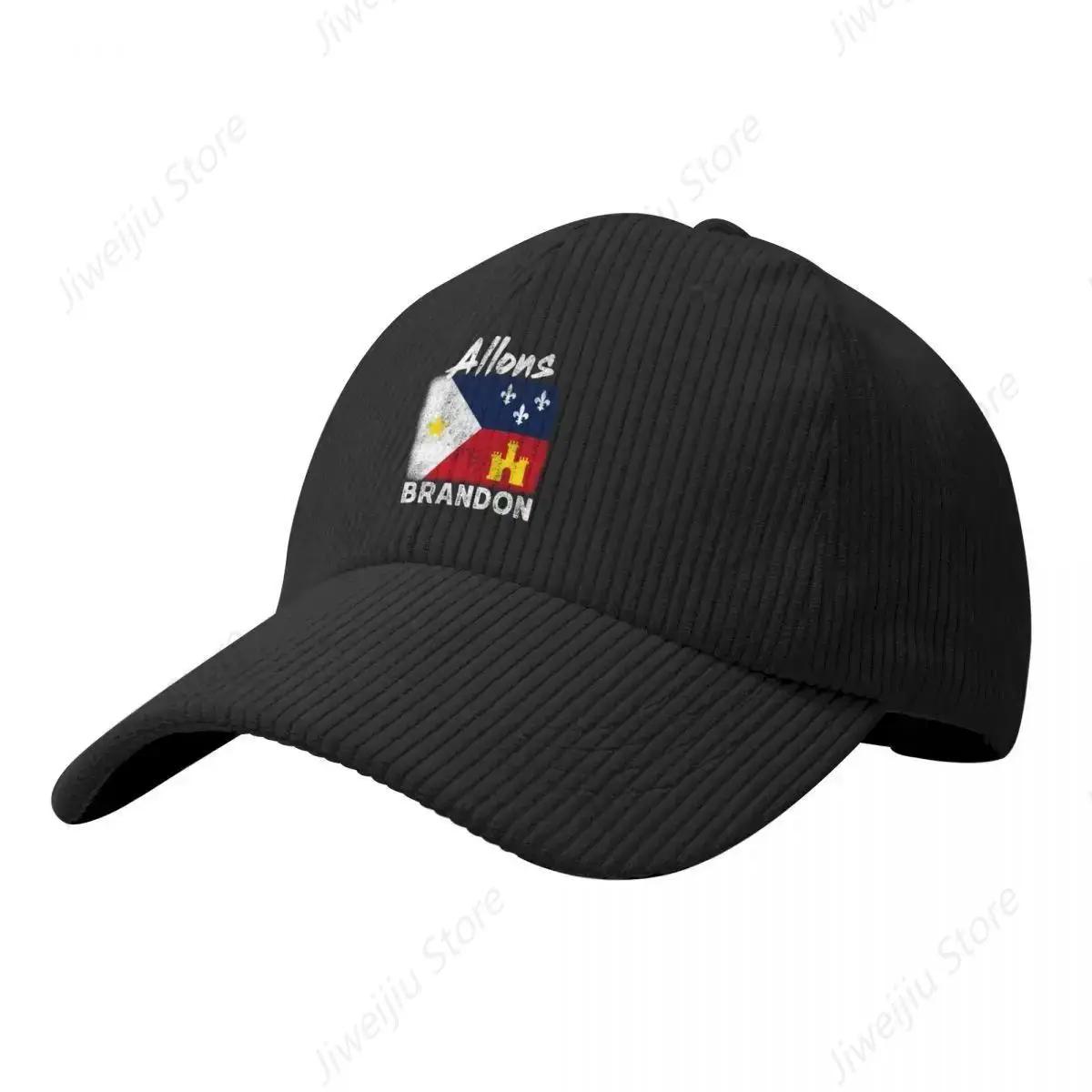Allons Brandon Louisiana Acadiana Флаг Американский флаг Lets Go Вельветовая бейсболка на заказ