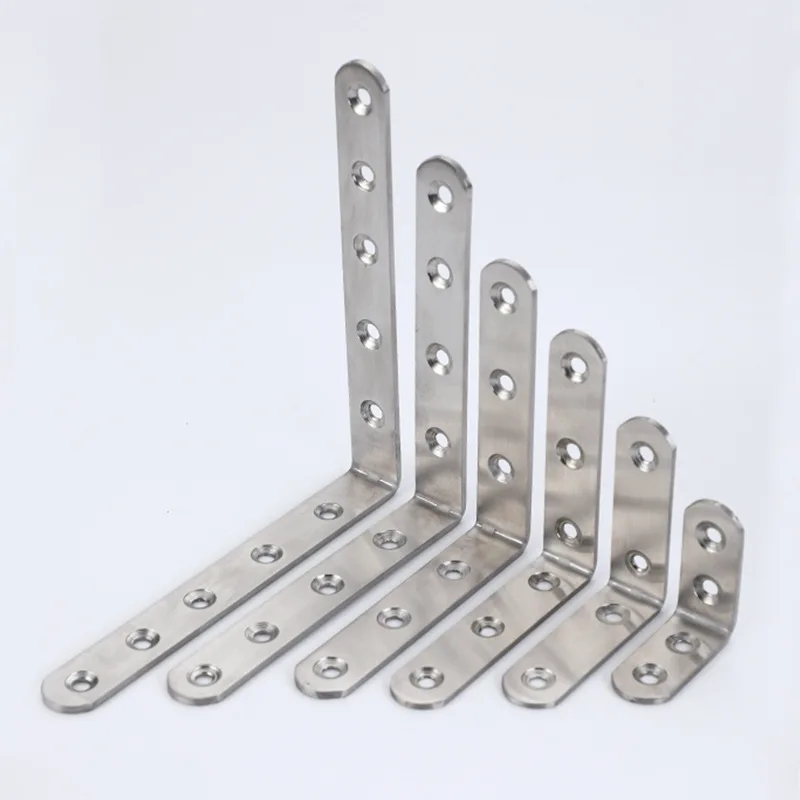 

Stainless Steel L-Shaped Right Angle Code Shelf Support Furniture Connector 10pcs