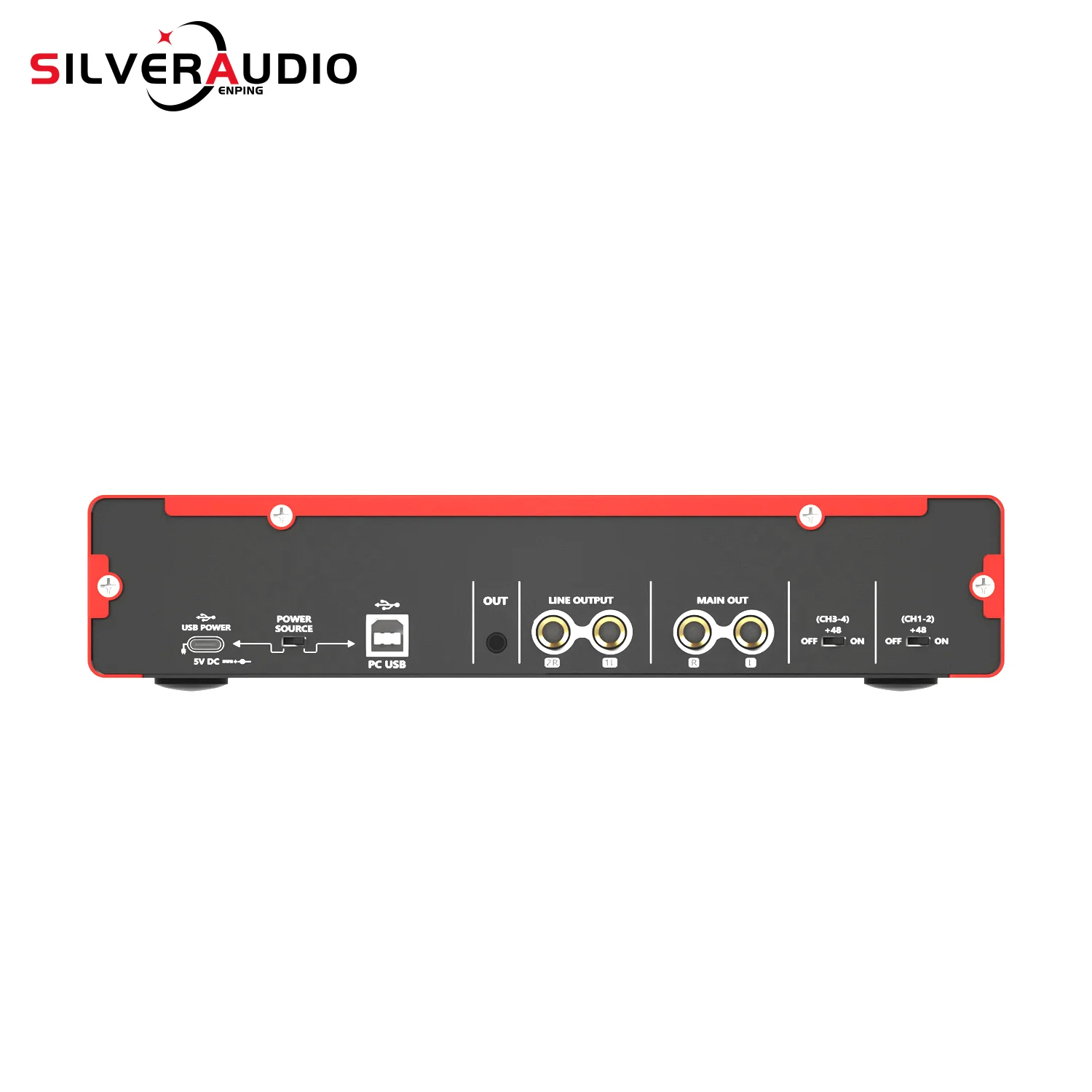 MD44 Профессиональная 4-канальная студийная аудио звуковая карта 4 в 2 новейшее для