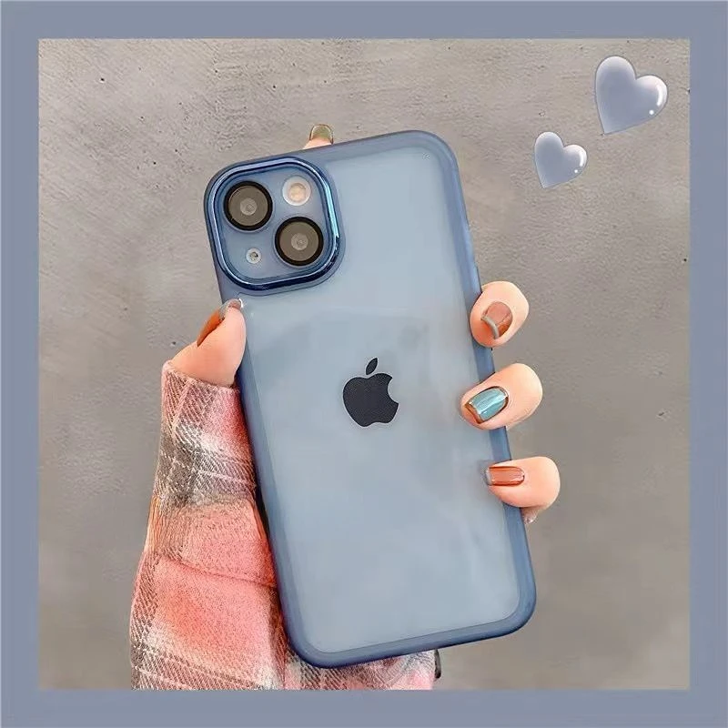 Anti-fall Mobile Phone Case Suitable for IPhone14 14Promax 13promax 11Promax 12 Xr 13 Simple and Stylish Soft Mobile Phone Case