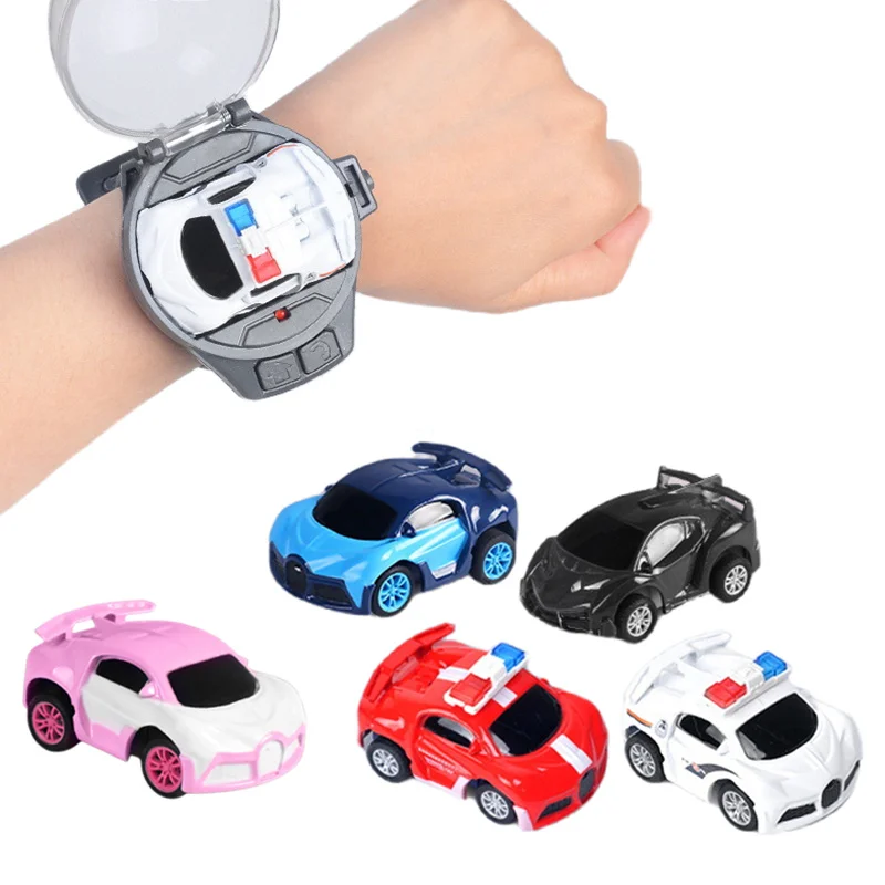 

Car Kids Control Mini Cute Watch RC Car Electric Wrist Rechargeable Racing Cars Alloy Watch RC Car Toy Gift for Boys Girls