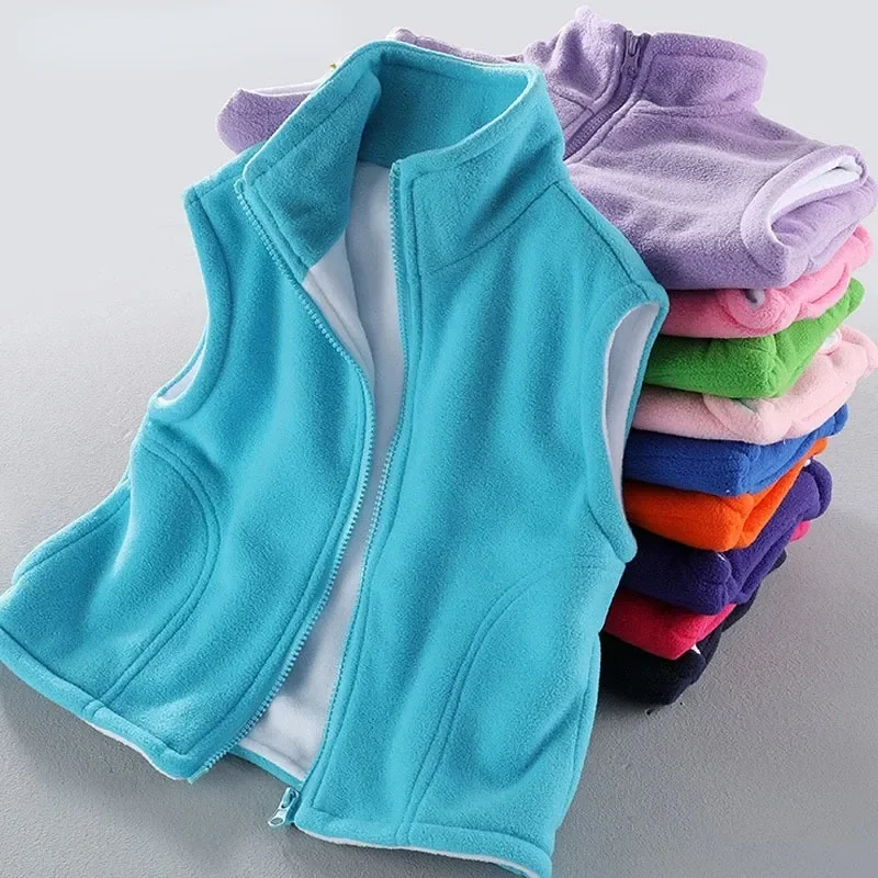 

Children Vest Kids Outerwear Waistcoats Sleeveless Jackets Children's Vest for Boy Girl Polar Fleece Baby Kids Vest Warm Winter