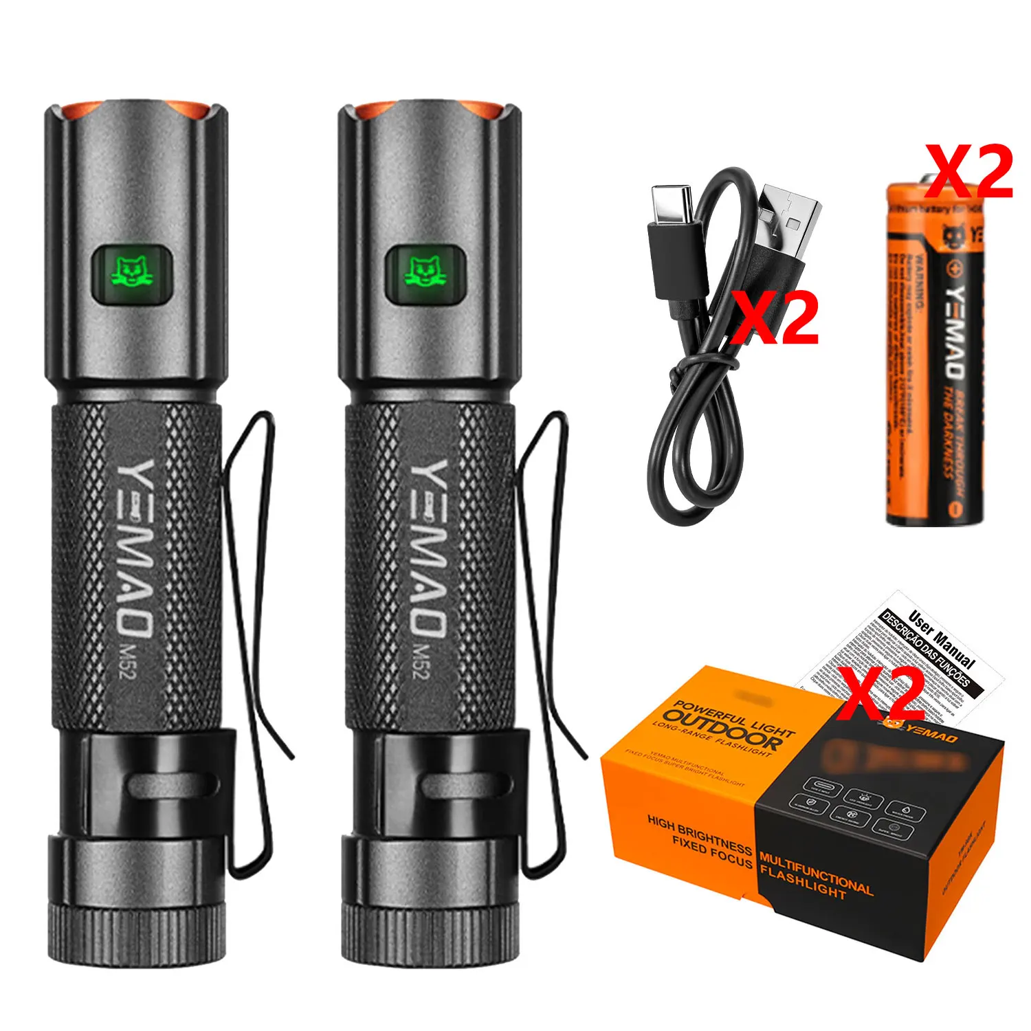

YEMAO M52 Портативный фонарь