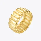 Женские широкие кольца с тыквой ENFASHION, милые золотистые кольца из нержавеющей стали 2020, модные ювелирные изделия, подарок для девушек, кольца R4082