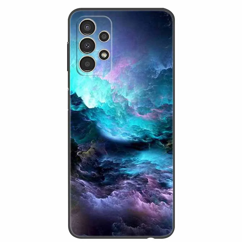 Для Samsung Galaxy A13 A137F Чехол Черный Силиконовый Модный ТПУ Мягкие Бамперы для 4G / A23 5G