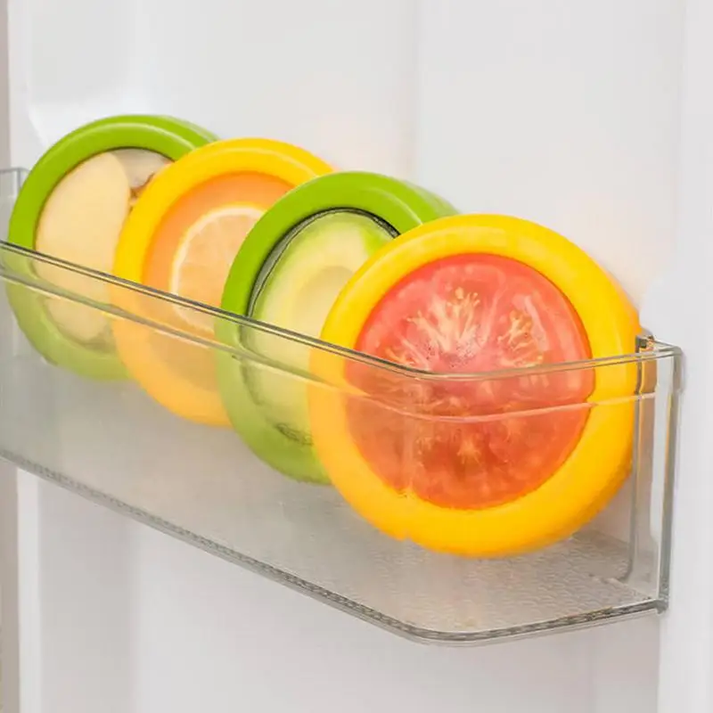 

Avocado Keeper For Refrigerator Fruit Vegetable Fresh-keeping Cover Avocado Food Storage Box Plastic Kitchen Gadget For Onion