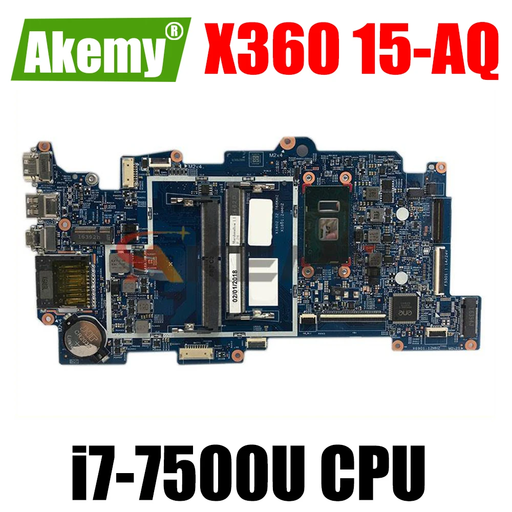 

Материнская плата для ноутбука HP Envy X360 15-AQ M6-AQ 858871-601 858871-001 15257-2N 448.07N07.002N i7-7500U CPU