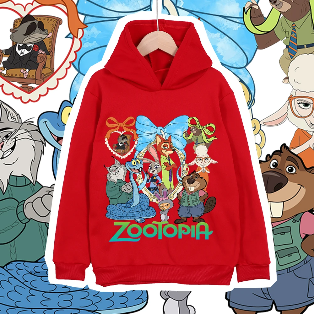Детская флисовая толстовка с принтом Disney Zootopia Judy Nick 2026 Wonderful Gang Gathering, унисекс, для мальчиков и девочек, осенне-зимняя теплая одежда (art.: 3920d4d455877) - 3920d4d455877