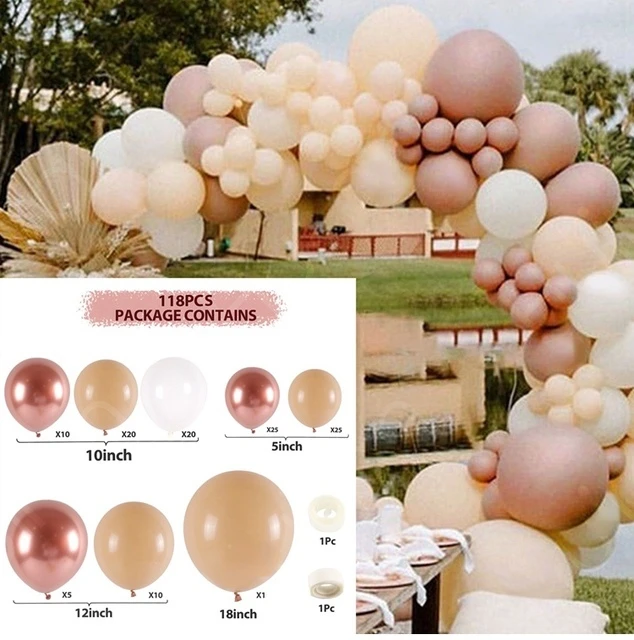 

Coffee Khaki Brown Color Balloon Garland Arch Kit Latex Globos Baby Shower Supplies Birthday Wedding Party Decorations