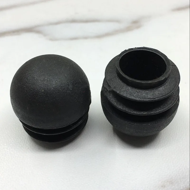 Plastic Tube Insert Plug 16-50mm Round Steel Pipe End Blanking Caps Non Slip Furniture Leg Decorative Dust Cover Floor Protector images - 6