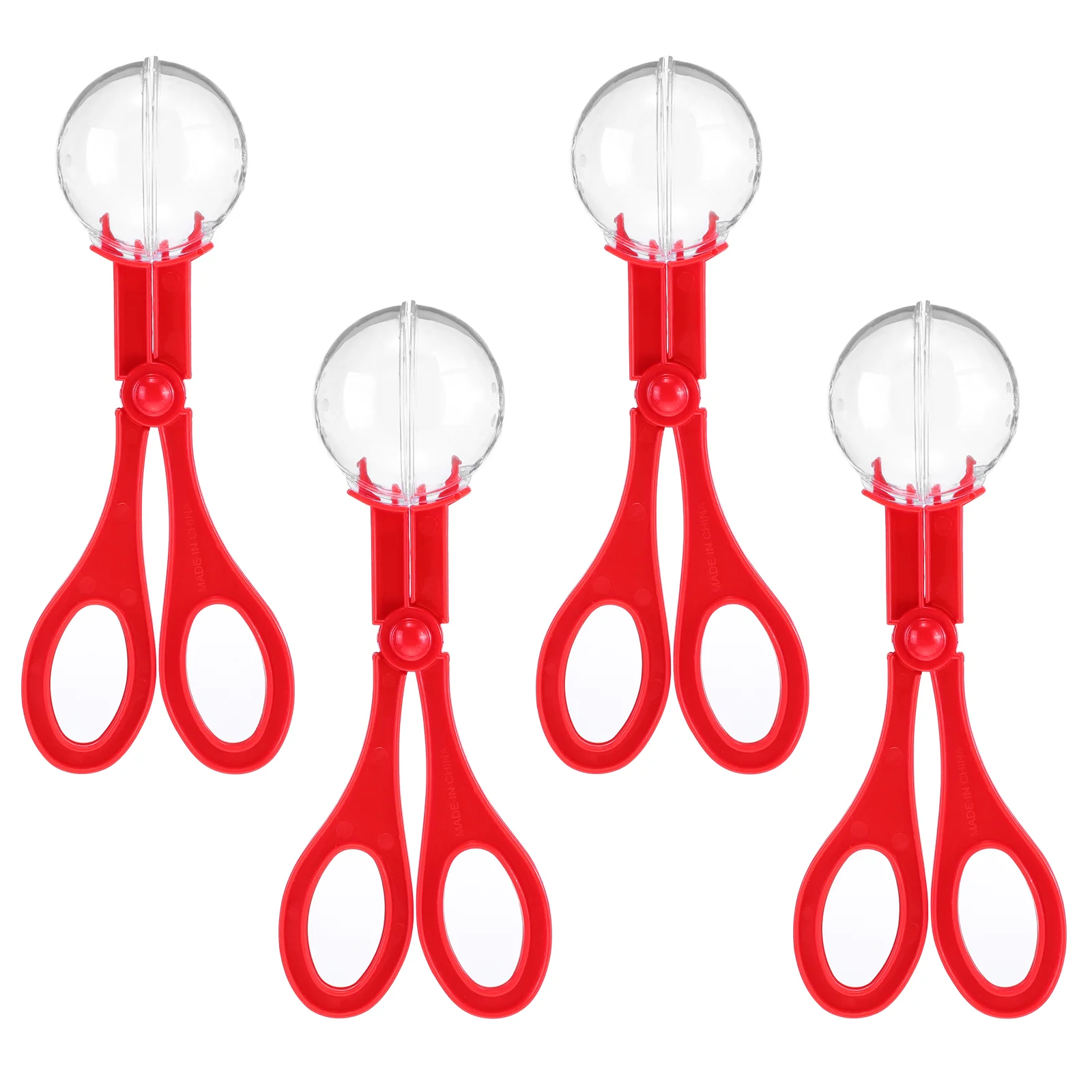

4pcs Scoopers, Bug Insect Catcher for Kids Outdoor Toys ( Red ) Insects Creation children
