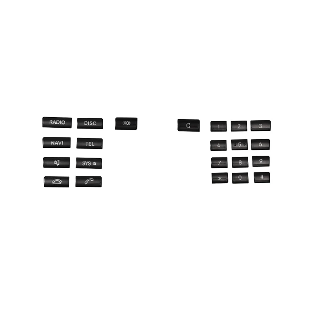 

Автомобильная центральная консоль CD мультимедийная Кнопка рамка наклейка для Mercedes Benz E Class W212 2010-2011 (черный)