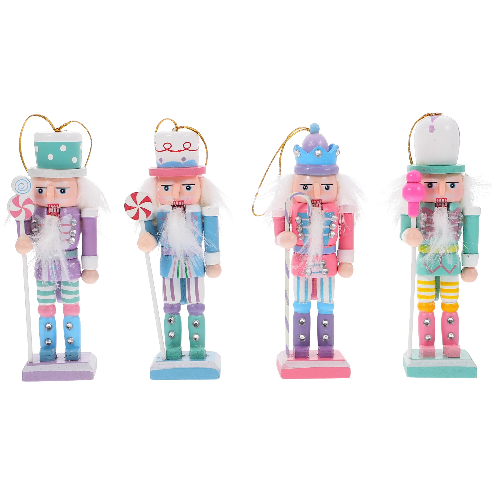 4 шт. подвеска Щелкунчик настольный декор для вечеринки деревянные ремесленные