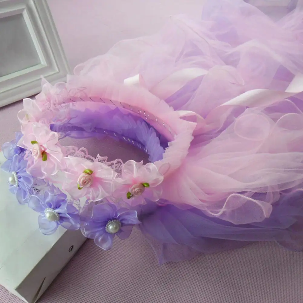 

Аксессуар для волос для девочек привлекательный изысканный реквизит для фотосъемки детский цветочный венок из искусственного жемчуга Аксессуары для путешествий