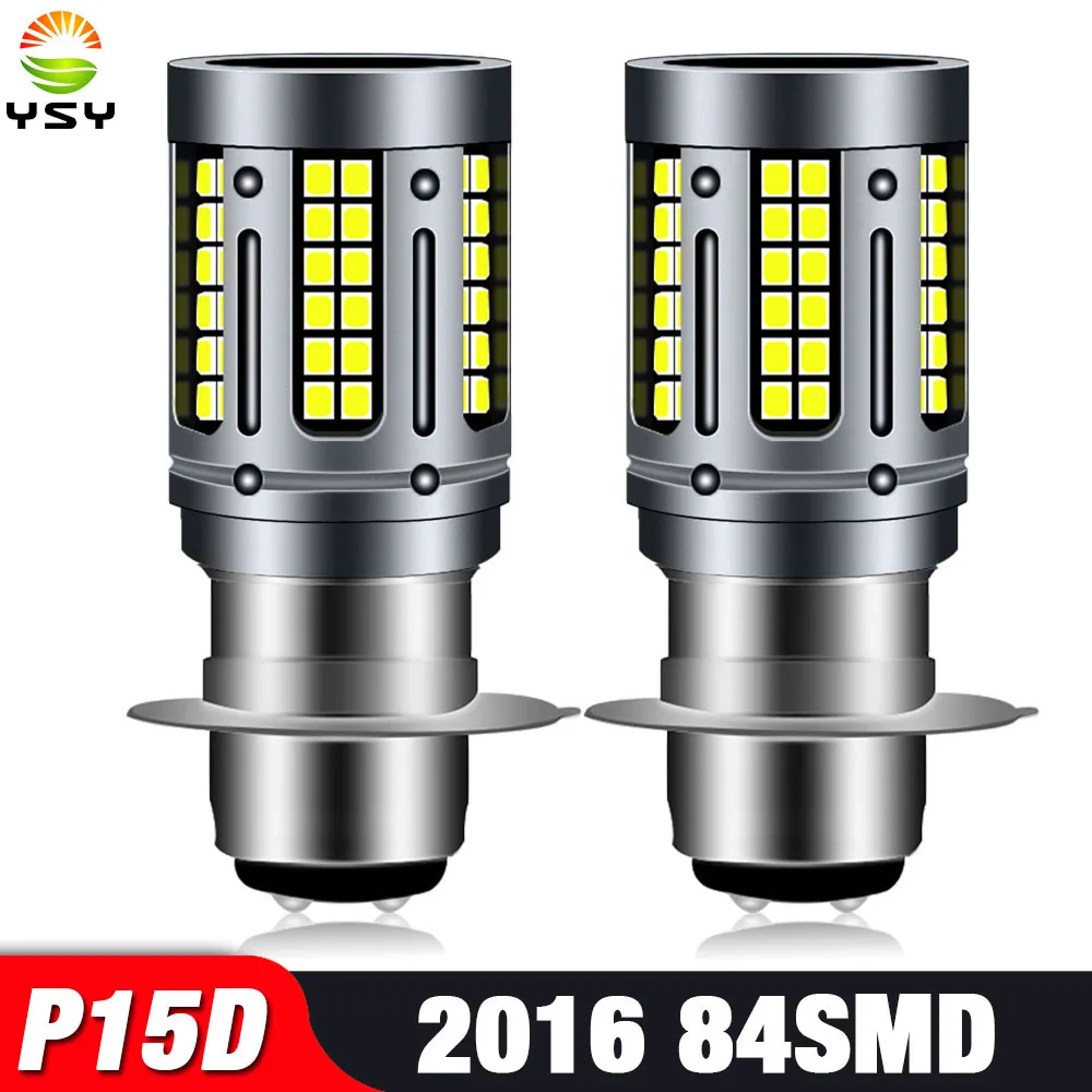 

YSY 2 светодиодный т. светодиодная фара для мотоцикла P15D Led Moto LED 84SMD 2016 Chips 1200LM мотоциклетная фара для мотоцикла