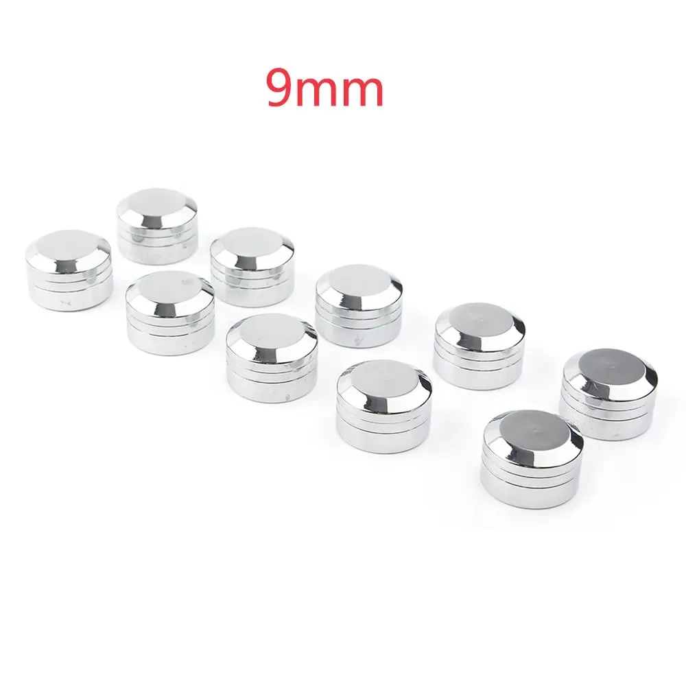 

10 шт. хромированные/черные болты с ЧПУ для мотоцикла, верхняя крышка, универсальная крышка для Harley Davidson, аксессуары 9 мм 11,5 мм 13 мм Schrauben