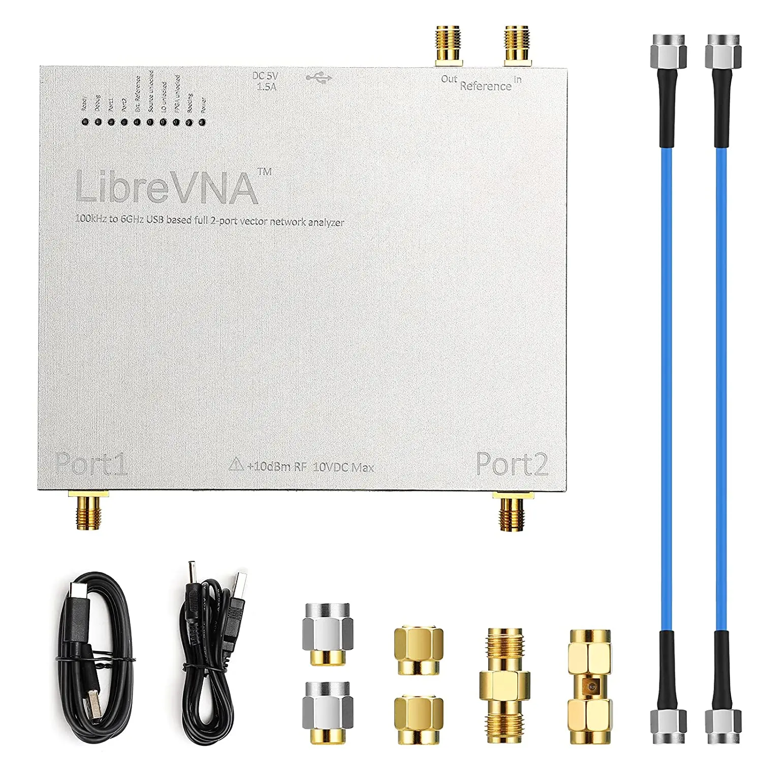 

ibreVNA 100kHz-6GHz Vector Network Analyzer Profesional NanoVNA Antenna Analyzer USB Based Full 2-Port