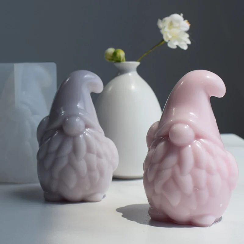 

3D силиконовая форма в виде Санта-Клауса/рождественской елки, свечи, форма для изготовления рождественских свечей, Набор для изготовления праздничных подарков