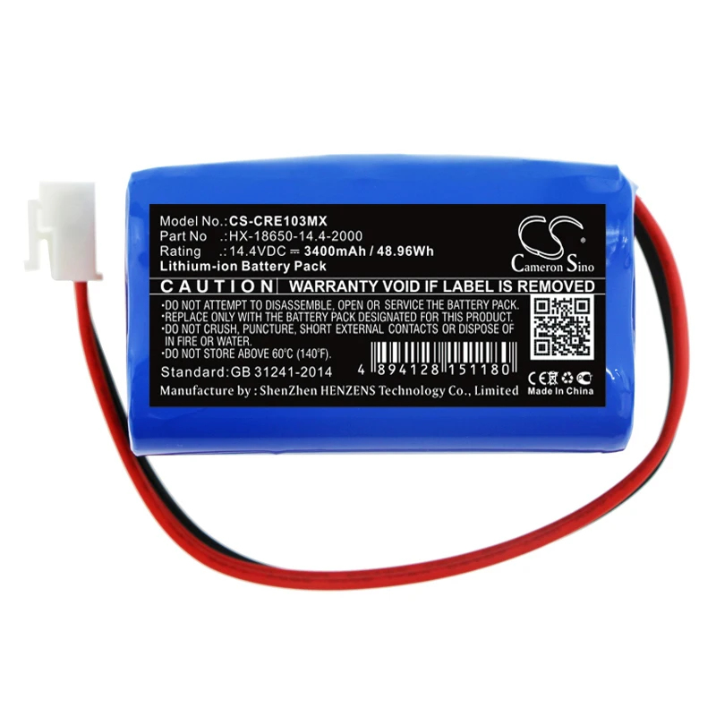 

Medical Battery For Carewell HX-18650-14.4-2000 ECG-1103 ECG-1103B ECG-1103G ECG-1103L ECG-1106