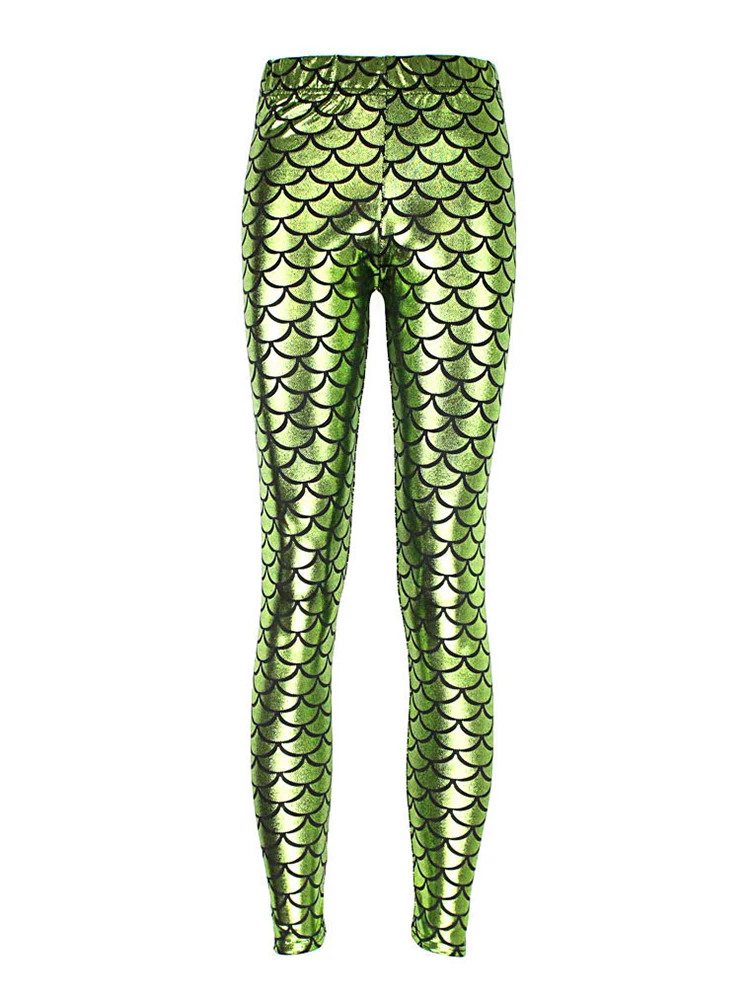 Women Jegging Spring Autumn Sexy Leggings Lady Summer Knee Length Scale Design Pencil Pants Casual Stretched Skinny Club Leggins