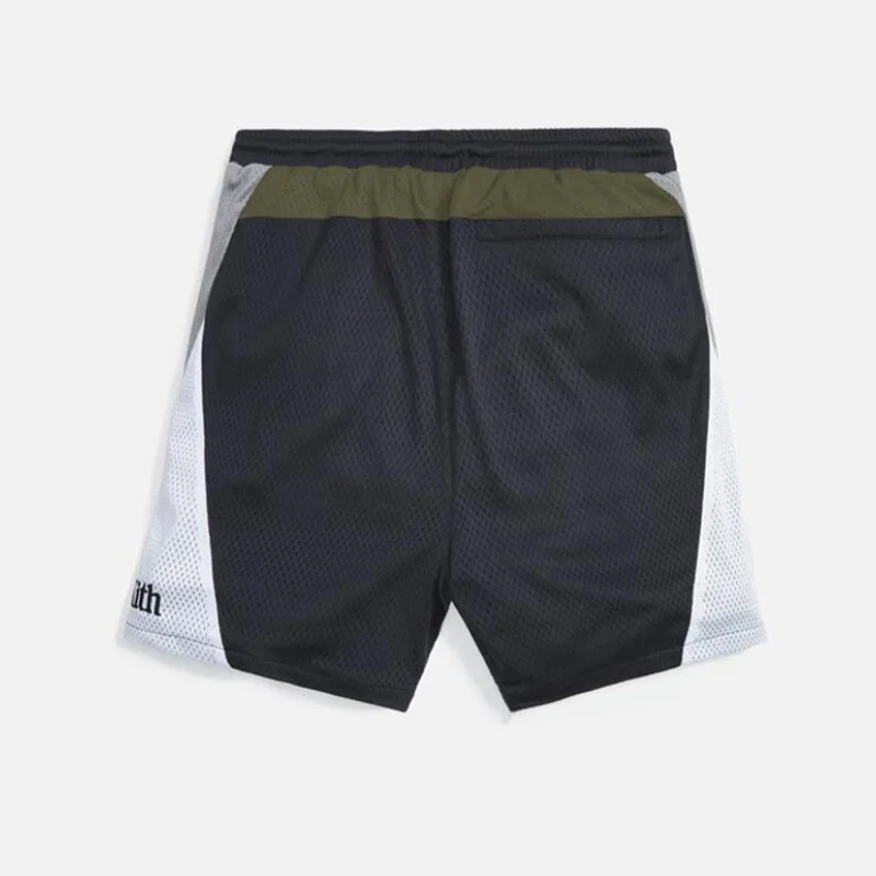 

Дышащие тренировочные Модные свободные шорты с прострочкой штаны для спортзала пляжные сетчатые для бега мужские новые тренировочные летн...