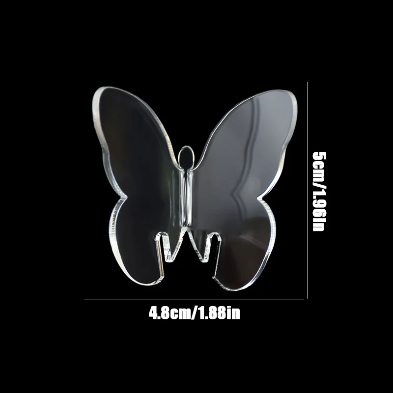 5 шт. прозрачные карточки с именем в виде бабочки карточка места для сиденья чашка