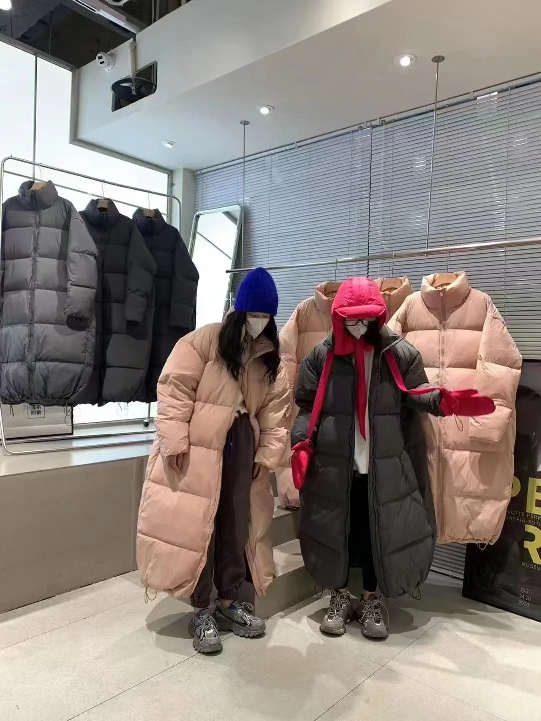 New 2023 Winter Fashion Woman Duck Down Coats Oversize Jacket X-long Maxi Parkas for Female Ladies Thick Warm Windbreaker Loose