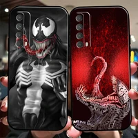 marvel venom cool phone case for huawei p smart z 2019 2021 p20 p20 lite pro p30 lite pro p40 p40 lite 5g liquid silicon soft