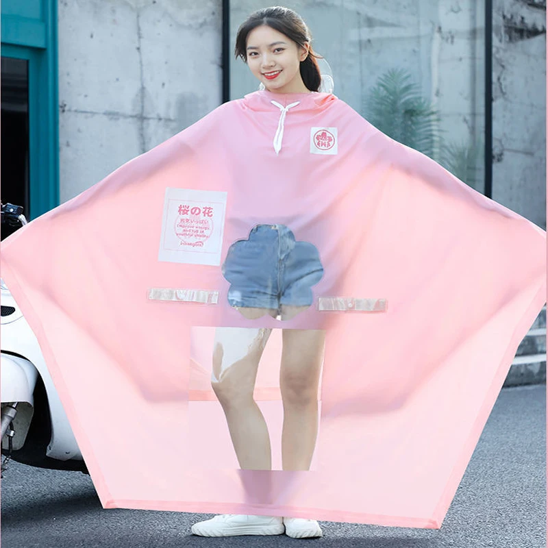 

High Quality Tour Motorcycle Bicycle Bike Raincoat Hooded Waterproof Rainwear Poncho Transparent Rain Coat with Hood