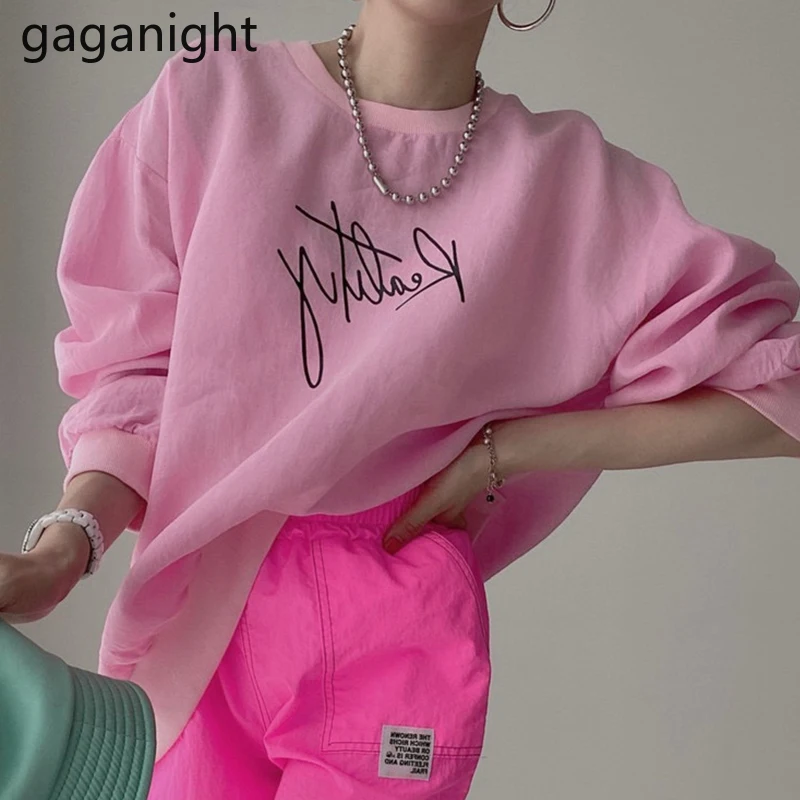 Gaganight женские пуловеры с пышными длинными рукавами на весну