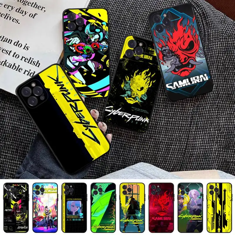 

nime Cyberpunk Edgerunners Lucy Phone Case for iphone 14 13 12 11 Pro Mini Xs Max 8 7 6 Plus X XR Se 2020 Soft Silicone Cover