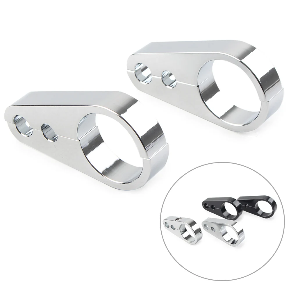 

2 шт. мотоциклетный зажим с 2 отверстиями для троса тормозной муфты зажим для Harley Davidson 1-1/4 "Руль