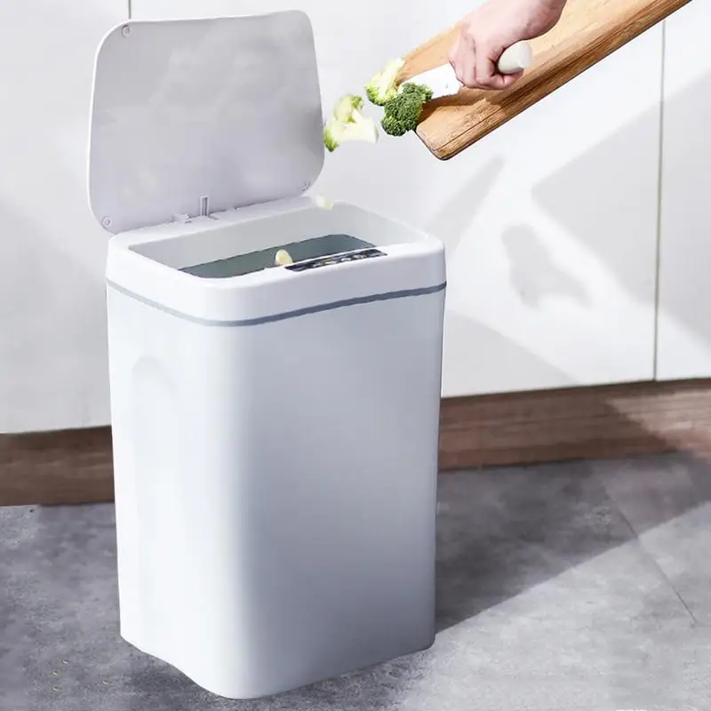 

Умная мусорная корзина большой емкости для кухни, автоматическая сенсорная мусорная корзина для ванной, туалета, мусорные корзины, корзина для мусора, умный дом