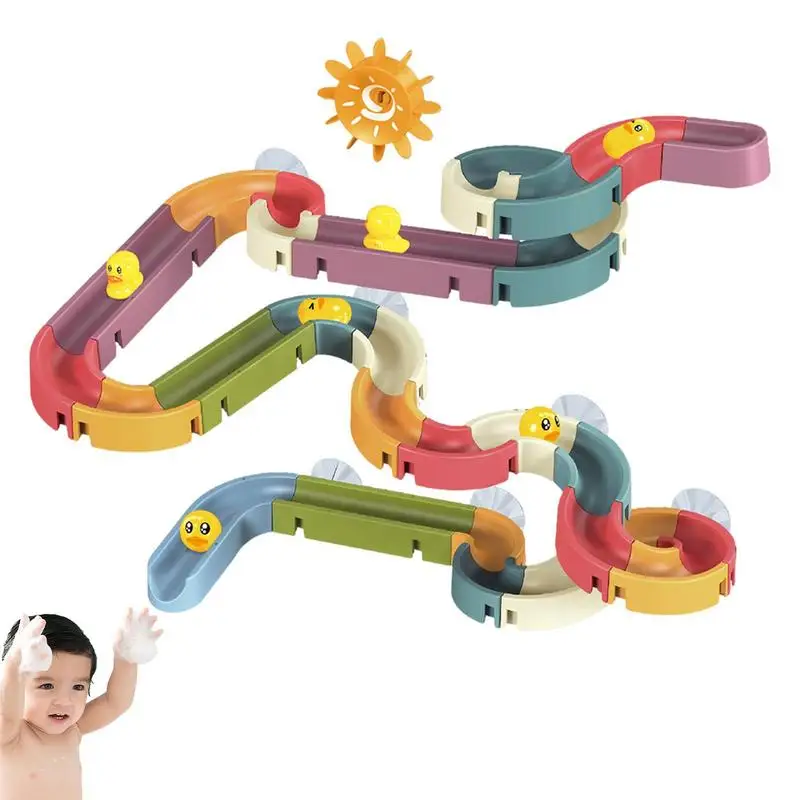 

Slide Shower Tracks Water Toys Bath Toys Water Balls Tracks For Kids Ball Track Shower Water Slide Birthday Gifts For Boys Girls