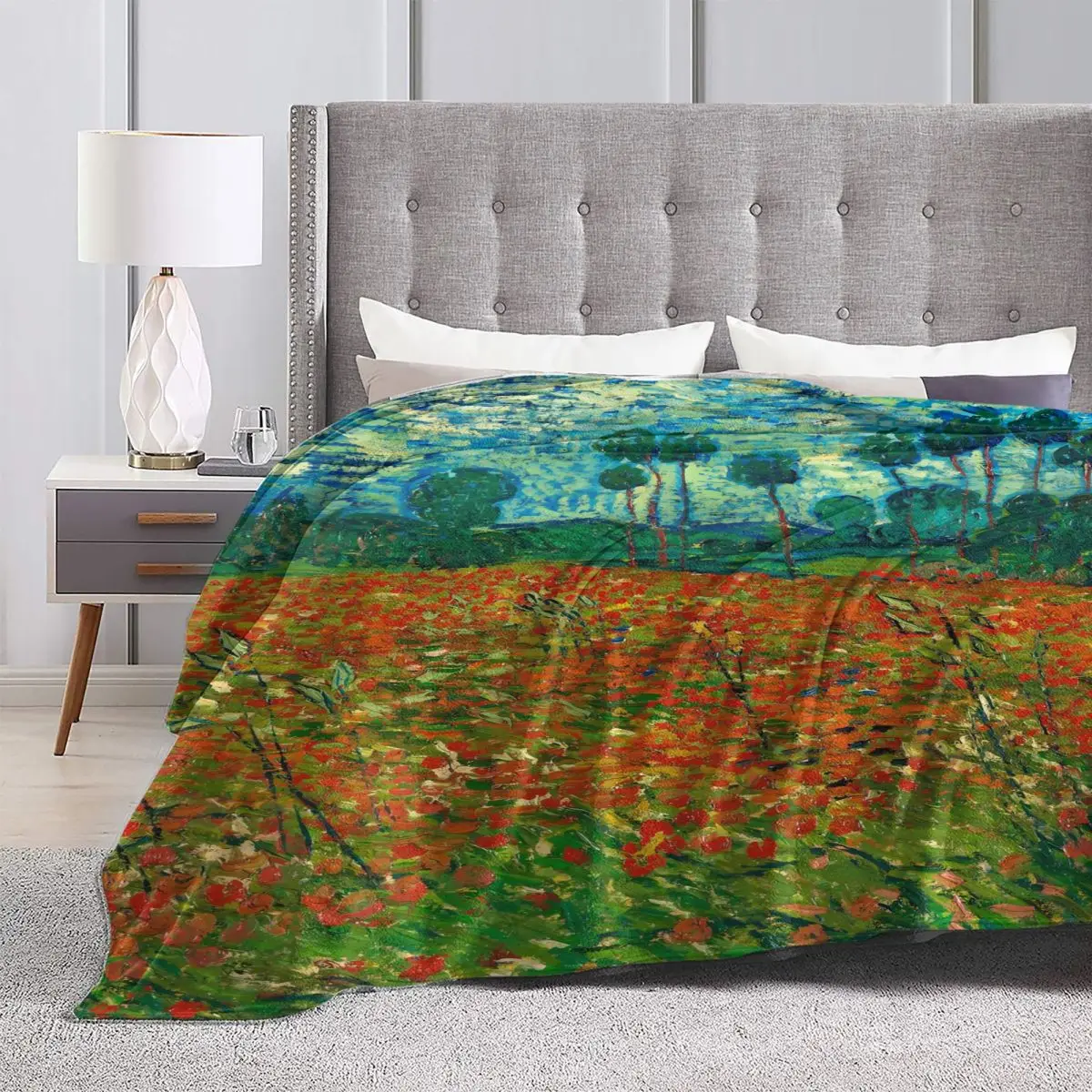 Фланелевое Одеяло Винсента Ван Гога качественное мягкое прочное постельное